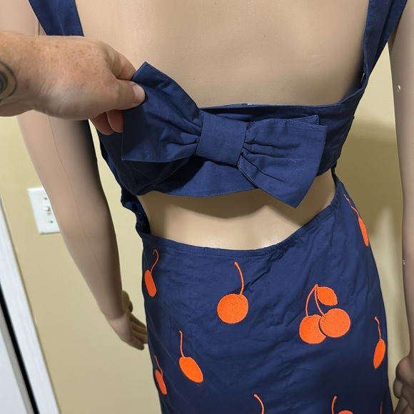 Anthropologie Leifnotes Women’s size 12 Cherry Drop Sheath Dress - Picture 5 of 7